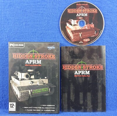 pc HIDDEN STROKE APRM *Sudden Strike II 2 Add-On* PAL Region Free PC CD-ROM