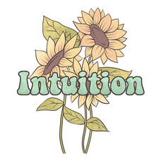 Intuition Sunflower Sticker Decal