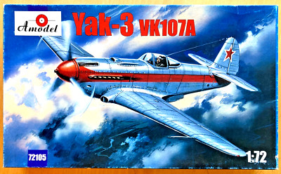 Amodel 72105  1:72 Yakovlev Yak-3 VK107A Soviet fighter - Neu Teile noch OVP !