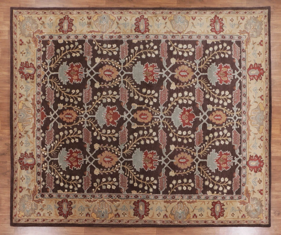 Brandon Brown Handmade Traditional Oriental Style Woolen Area Rugs & - Image 2 of 4