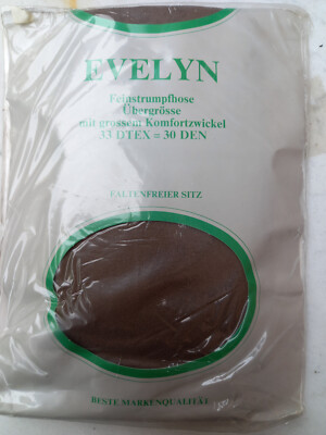 2 Stück/1 Preis EVELYN Feinstrumpfhose 30den, MUSCADE Gr 42/44  -NEU-