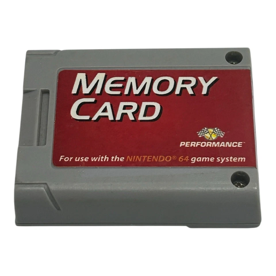 Tarjeta de memoria Nintendo 64 con estuche de almacenamiento proporciona 123 páginas de juego de memoria Foto 2 de 4