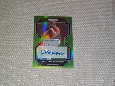 2022 Prizm Draft Picks Green Autograph #PDP106 William Kempner RC #D 02 / 23