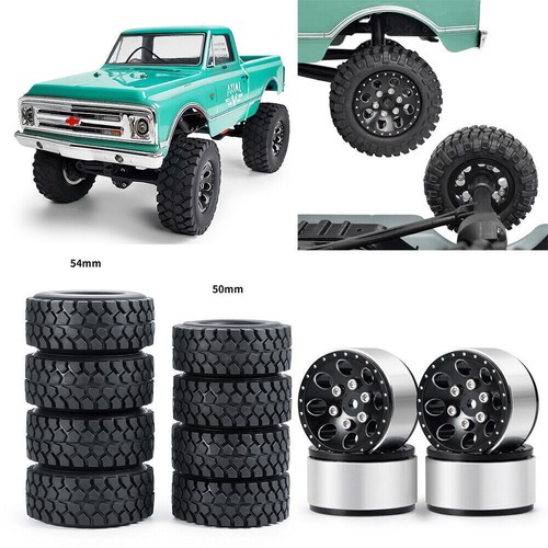 Cerchio ruota FLYXM CNC 1,0" Beadlock + pneumatico per auto cingolata 1/24 RC assiale SCX24 90081 - Foto 1 di 28