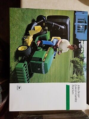 1983 Lawn And Garden Tractors Vintage John Deere Brochure 