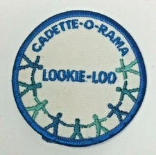 PATCH GSA Girl Scouts Cadette-O-Rama Lookie-Loo Blue White 