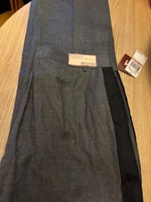 Michael Kors Women's Gray W/Black Accents Millbrook Fit Wool Slacks Size 12 NEW