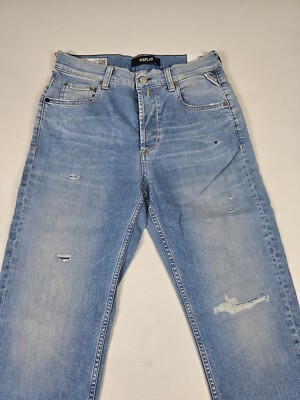 Replay Maijke 573 Bio Straight High Rise Fit denim Jeans Hose Gr 26/30