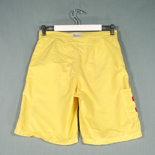 Vintage Polo Ralph Lauren Swim Shorts Women Large Yellow Swimming Beach Big Pony - Picture 3 of 24