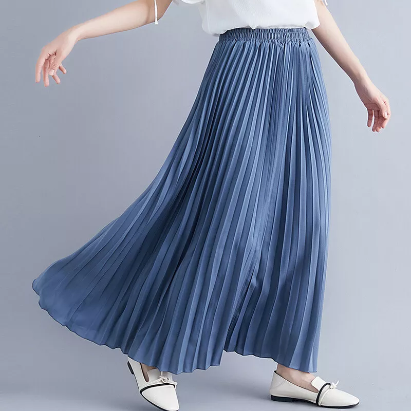 Blue pleated cheap skirt 60