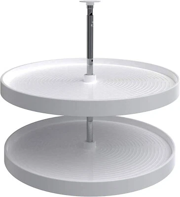 Rev-A-Shelf LD-2062-28-11-1 28-Inch Polymer Full Circle 2 Shelf Lazy Susan