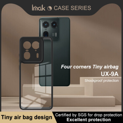 IMAK For Motorola Edge 50 Ultra, Shockproof Soft Frame PC Plate Case Cover