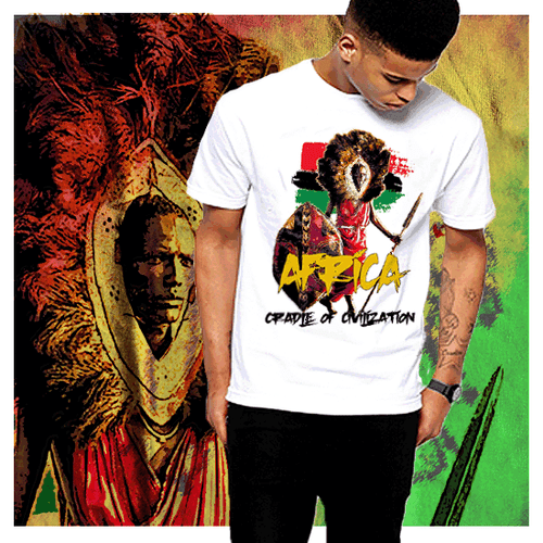 Black History Month African Melanated Pride T-Shirt Marcus Garvey Malcolm X - 第 1/2 張圖片