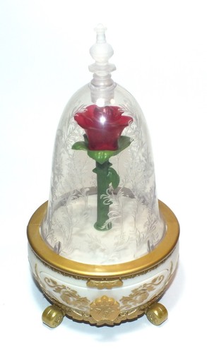 Disney Beauty and The Beast Jewlery Box Music Box Enchanted Rose Opens Up Music - Picture 2 of 24