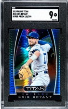 2019 Panini Titan #11 Kris Bryant HYPER PRIZM /299 SGC 9 MINT