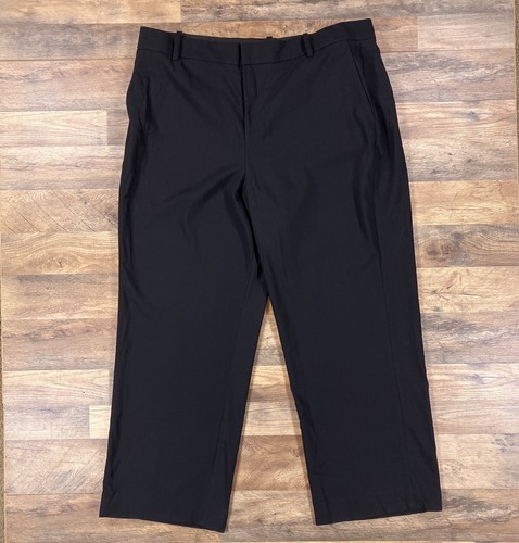 Vince Pants Womens 20 Black Wide Leg Straight Loose Wool Blend Dress Pants NEW