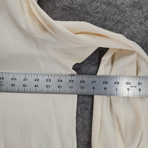 Brioni Roma Dress Shirt Mens 46/18 Long Sleeve Off White Cotton Italy - Picture 9 of 10