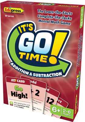 It s GO Time!: Addition and Subtraction Card Game- Edupress by TCR