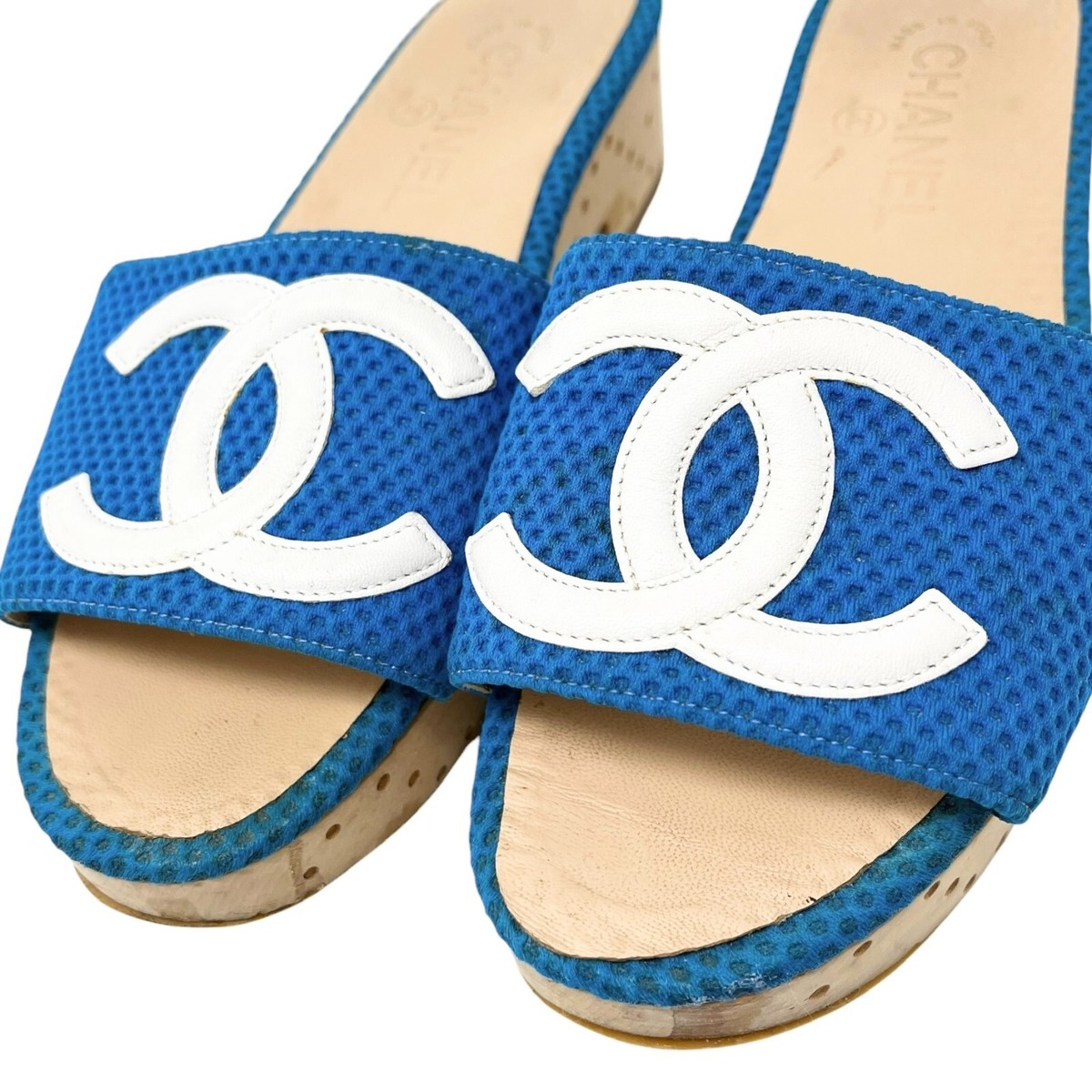 CHANEL ココマーク　ネイビーブルーデニム　ミュール36サイズ $_12.JPG?set_id=880000500F