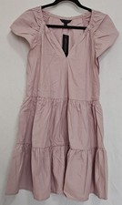Womens Fit And Flare Flutter Sleeve Dress XXS Light Purple Banana Republic ~ New