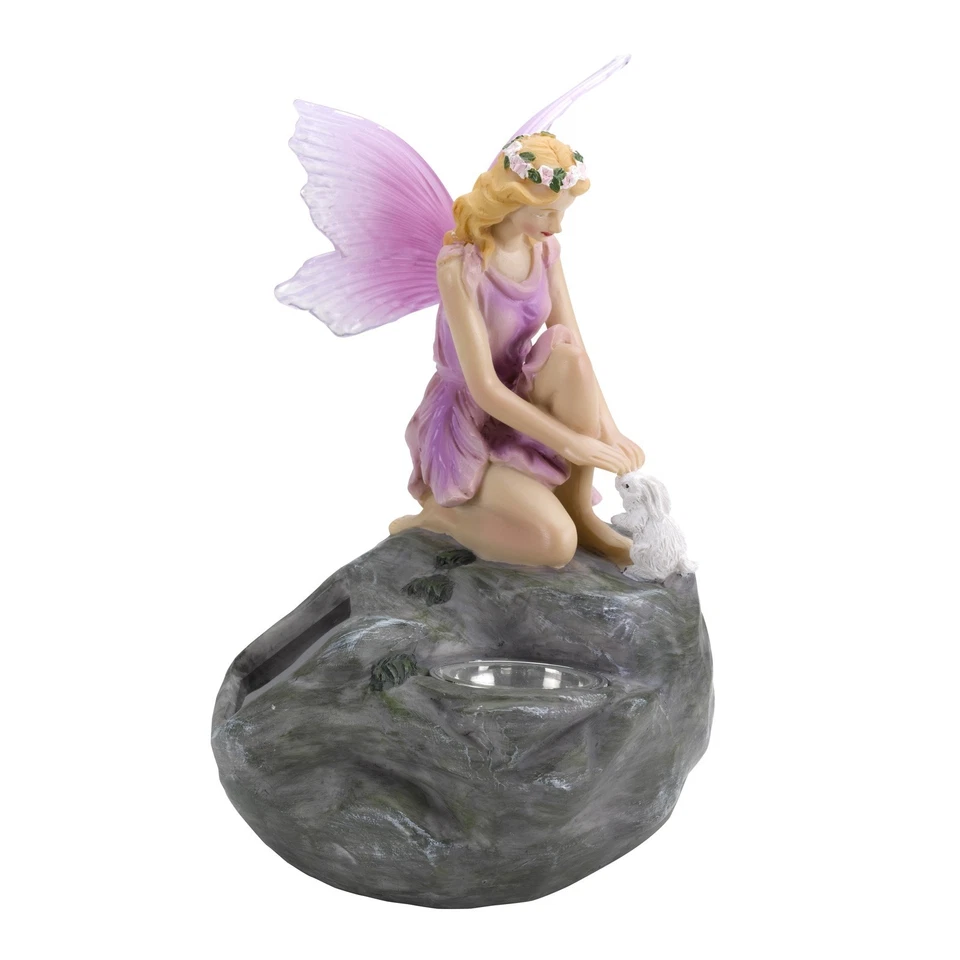 3x Solar Fairy Lights Garden Ornaments Pixie LED Spotlights Nymph Figures Decor - Image 3 of 4