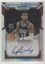 2019-20 Panini Prizm Draft Picks Hyper 47/75 Quinndary Weatherspoon #49 Auto 3k8