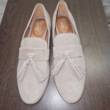Franco Sarto Havea Cocco Tan Suede Tassel Loafers Shoes Womens 8M