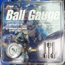 airMAN Ball Gauge 25 PSI Pressure Gauge w/ Ball Needle Adapters