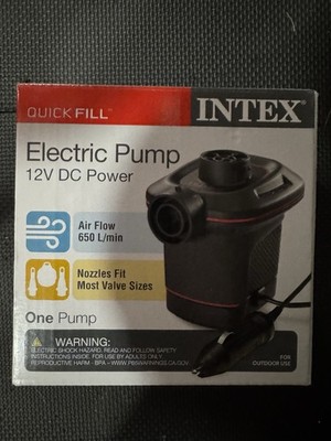 Intex Quick Fill Electric Air Pump 12V DC 650L/Min