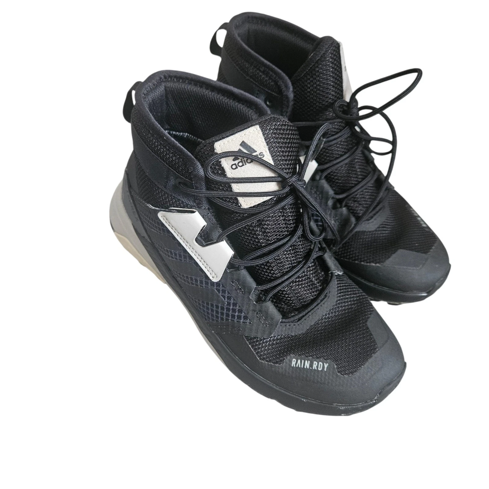 Adidas Terrex Rain Ready Hightop nere sneakers bambino grandi taglia 4 lacci