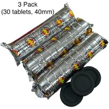 Charcoal Swift Lite Large 40MM Incense Resin Bakhour Oud Burning 30 Pieces