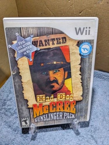 Mad Dog McCree: Gunslinger Pack (Nintendo Wii, 2009) CIB Complete w/ Manual