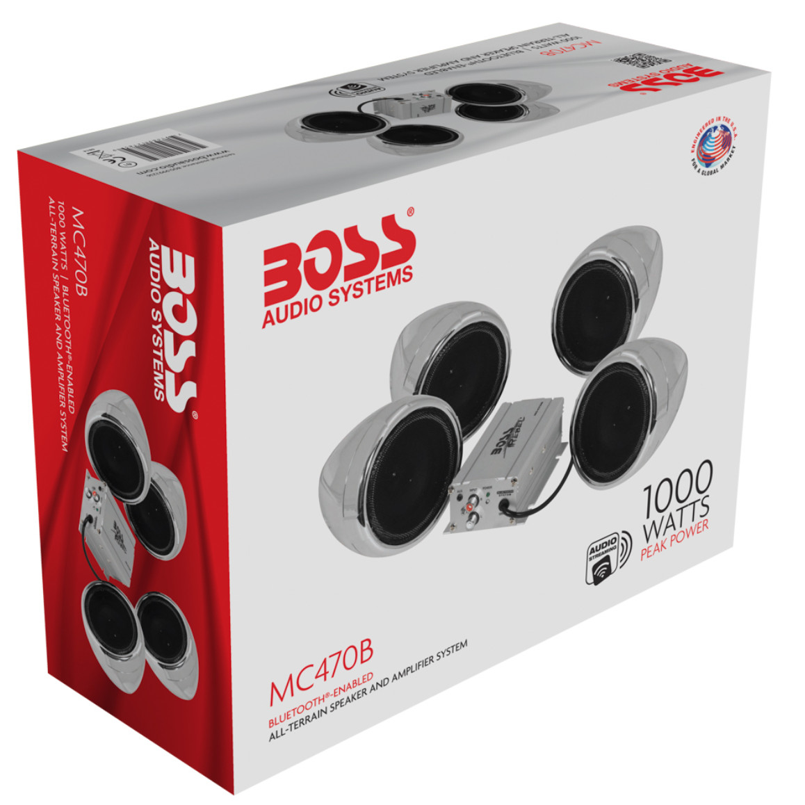 Boss Audio MC470B MC470 1000W. 4-Speaker made with Bluetooth&trade; technology System