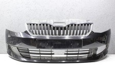 STOßSTANGE vorne GRILL + SKODA Fabia 6V NJ 3 III ab 2015 + SCHWARZ + 6V0807221