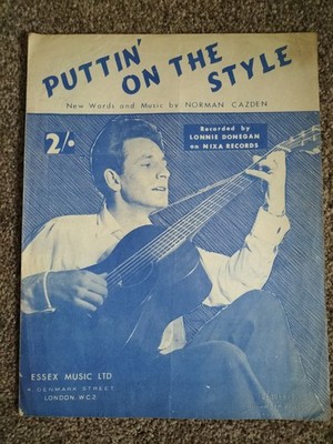 Orig 1957 Lonnie Donegan - Puttin' On The Style Noten