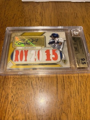 2017  Topps Triple Threads  Auto  Carlos Correa /9