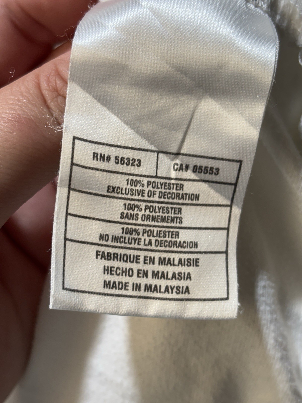 SACAI X NIKE Giacca Track Vintage Y2K Nike Youth XL Uomo Small Bianca