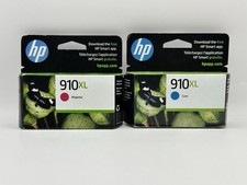 HP 910XL High Yield Cyan/ Magenta Original Ink Cartridge 2pk - MAR 2027