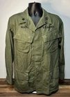 VTG 60’s Military Wind Resistant Poplin Slant Pocket Shirt Vietnam OG 107 Medium