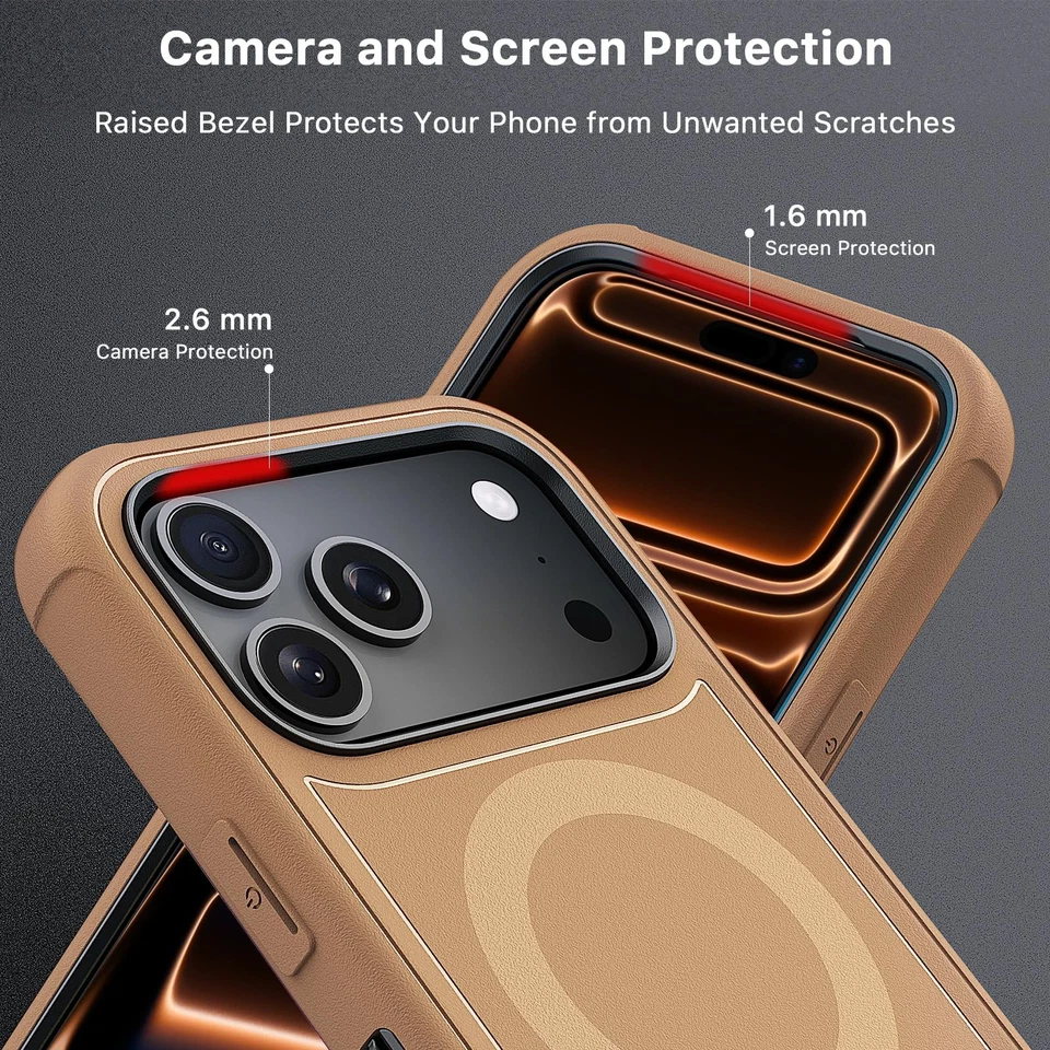 Funda para iPhone 17 Pro Max con funda con clip para cinturón, Maverick Series 17 Pro Max... Foto 4 de 4