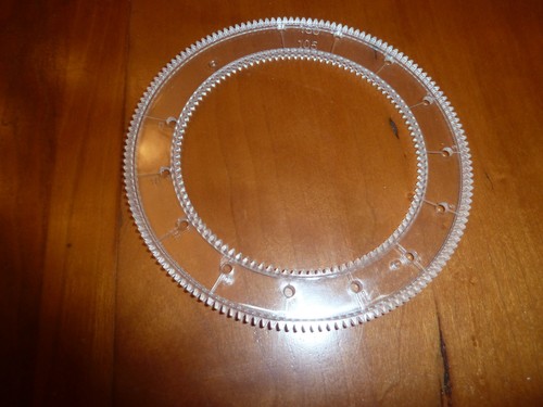 Kenner Spirograph #150/105 clear Replacement Wheel Gear Bar