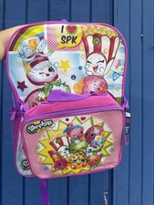 Shopkins Backpack with Detachable Lunch Bag