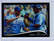 2014 Topps Chrome Black Refractor #163 Greg Holland /100 Royals