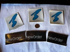 New Order Stickers  2001 Original Promo 3x3 ( Lot of 6 )-Free flag sticker