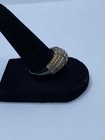 Swarovski Gold Over Sterling Silver & Crystal Size 9 Ring 9.3g — photo 3