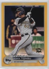 2022 Topps NPB Nippon Professional Baseball Gold Rainbow Foil Yuma Tongu 1ek2