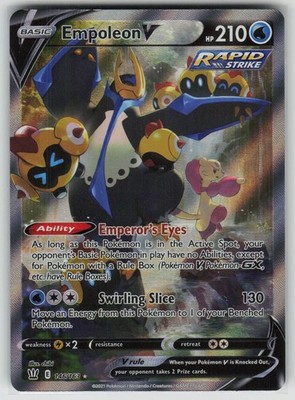 Empoleon V (Alternate Full Art) SWSH05: Battle Styles Ultra Rare 146/163 NM