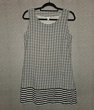 Charming Charlie Sleeveless A-Line Shift Dress All-Over-Print Size Medium