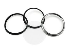 KIT REVISIONE VETRO GHIERA CROMATA PER CONTACHILOMETRI VESPA 125 150 200 PX E PE