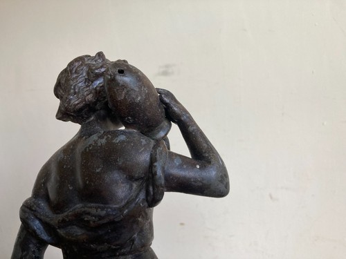 Antique 19th Century Mounted Wooden Base Statue by Sculptor Charles Anfrie - Picture 14 of 18